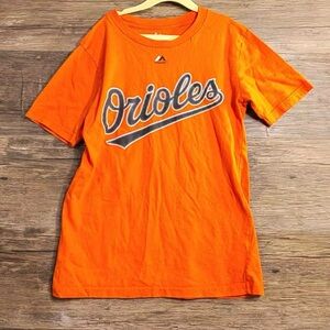 Majestic Orange Orioles Short Sleeve Tee